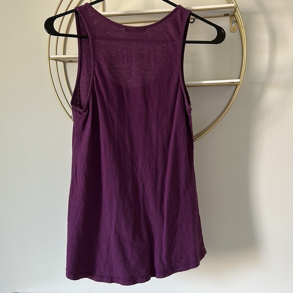 Purple Ruffle Tank Top - Picture 2 of 3